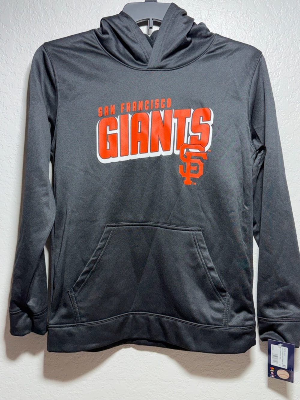 San Francisco Giants Youth Black Pullover Hoodie
